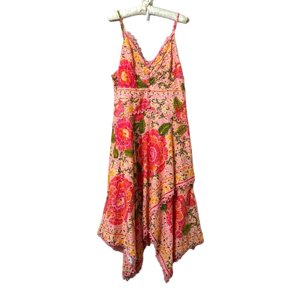 Farm Rio Blooming Floral Midi Dress Size Large
